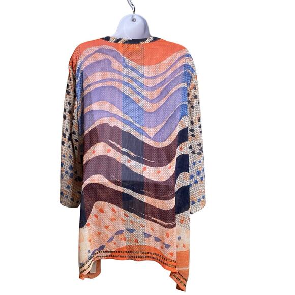 Chico's Women's Boho Glam Sequin Embellished Sheer Tunic Top Size 3 XL Flowy - Picture 2 of 11